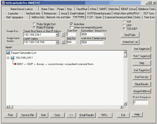 NetScan Tools Pro 2000 